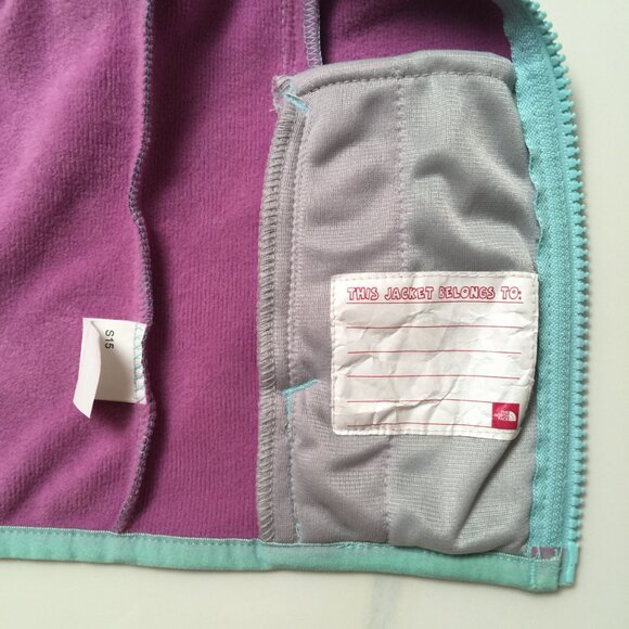 North Face Toddler Full Zip Hoodie Jacket Blue / Orange Size 6-12 Months - Picture 13 of 15